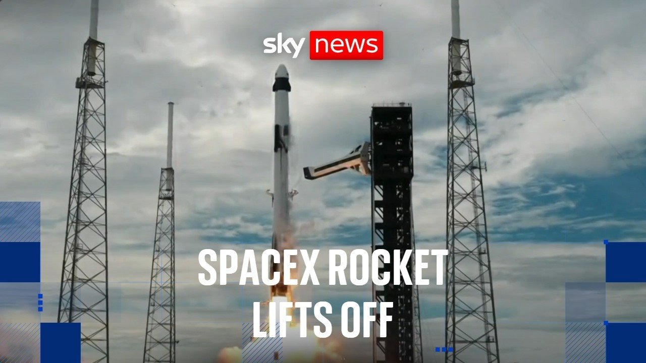 SpaceX rocket blasts off on a mission to the International Space Station