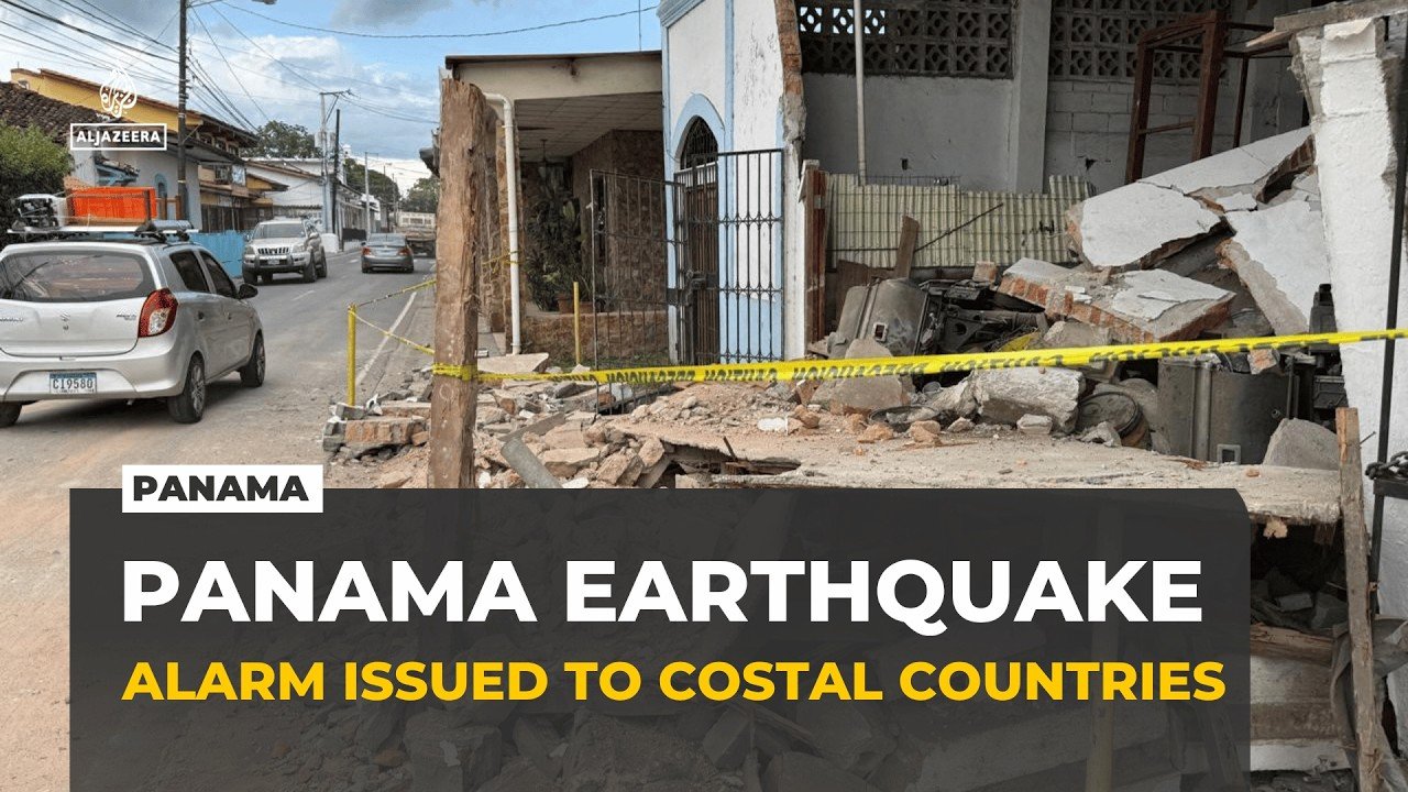 A powerful 7.2 magnitude earthquake strikes southern Panama, collapsing buildings