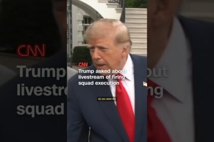 Trump asked about livestream of firing squad execution