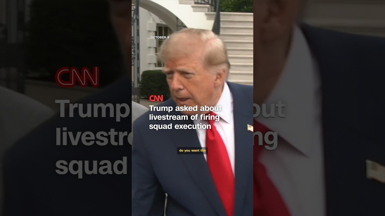 Trump asked about livestream of firing squad execution
