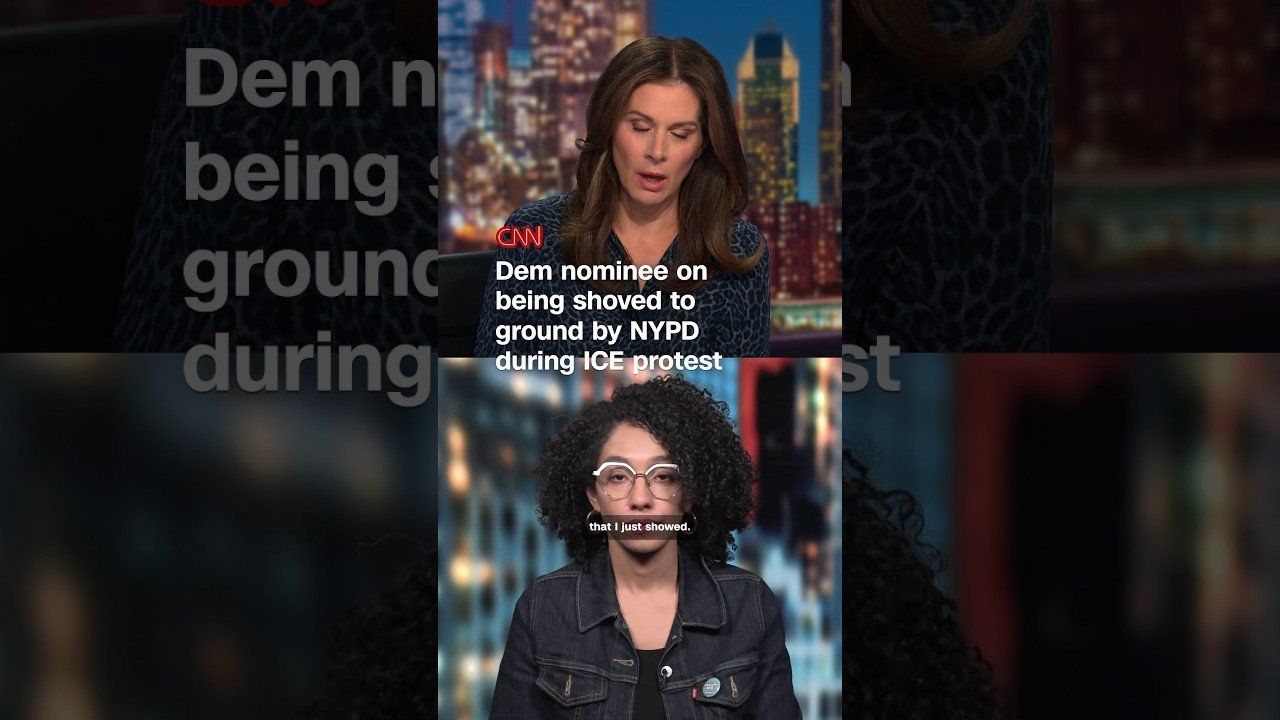 Dem nominee on being shoved to ground by NYPD during anti-ice protest