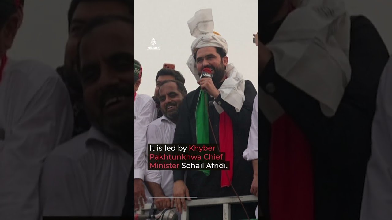 Supporters of jailed former Pakistani PM Khan marching to capital | #AJ shorts
