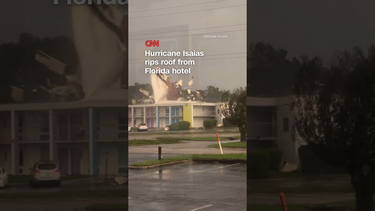 Hurricane Isaias rips roof from Florida hotel