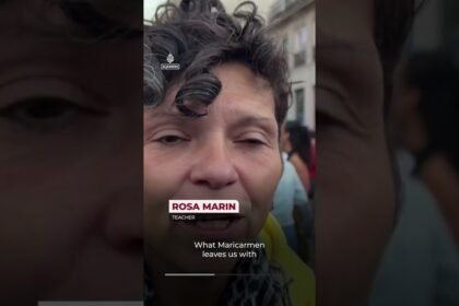 Graffiti artist honours Spain’s housing rights figure ‘Maricarmen’