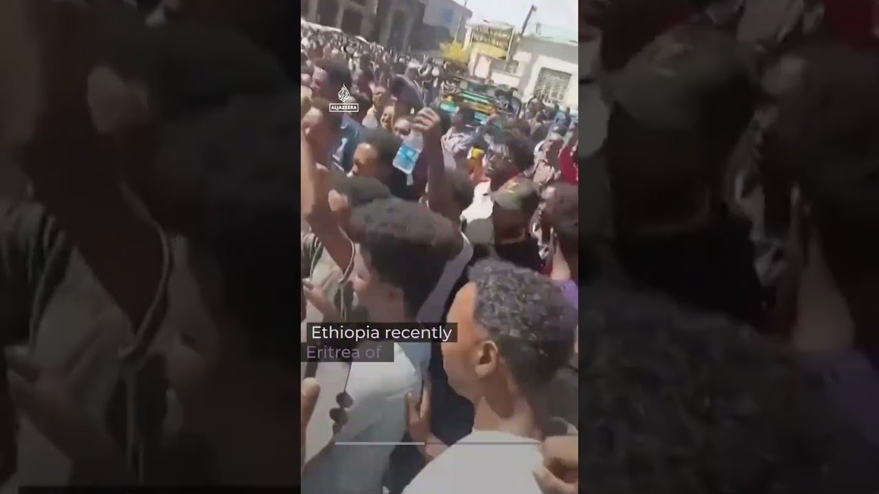Celebrations in Ethiopian city after reported Eritrean ‘incursion’ | AJ #shorts