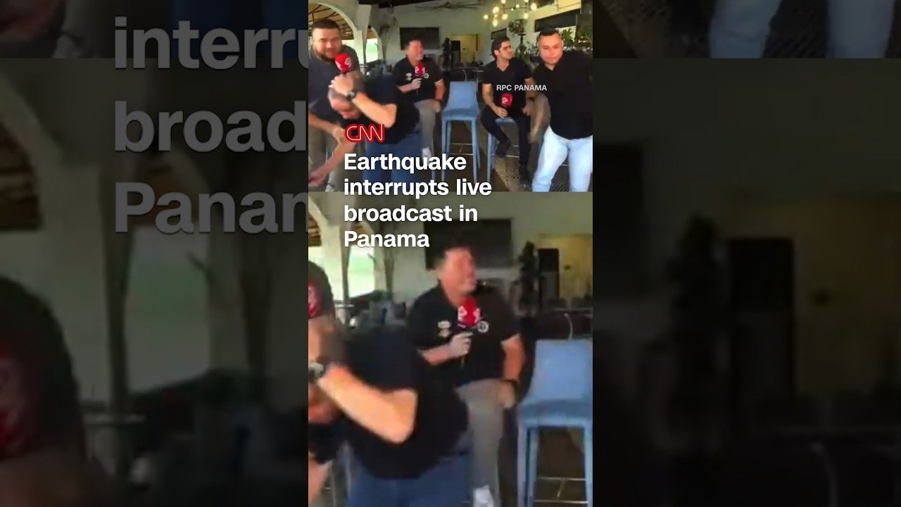 Earthquake interrupts live broadcast in Panama