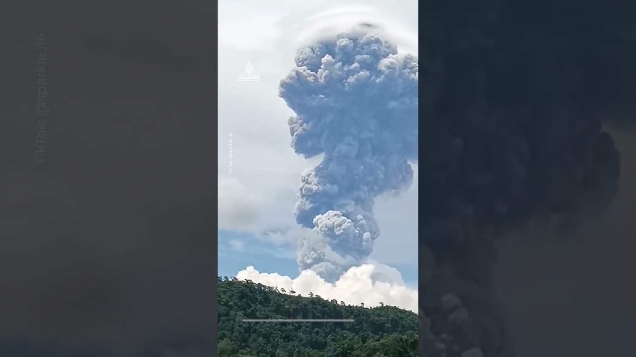 Philippines volcano erupts, creating 6km-high ash cloud