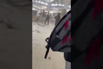 Damage seen inside Saudi airport after third attack this week | AJ #shorts