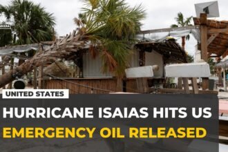 US authorises the release of up to 4 million barrels of emergency oil after Hurricane Isaias