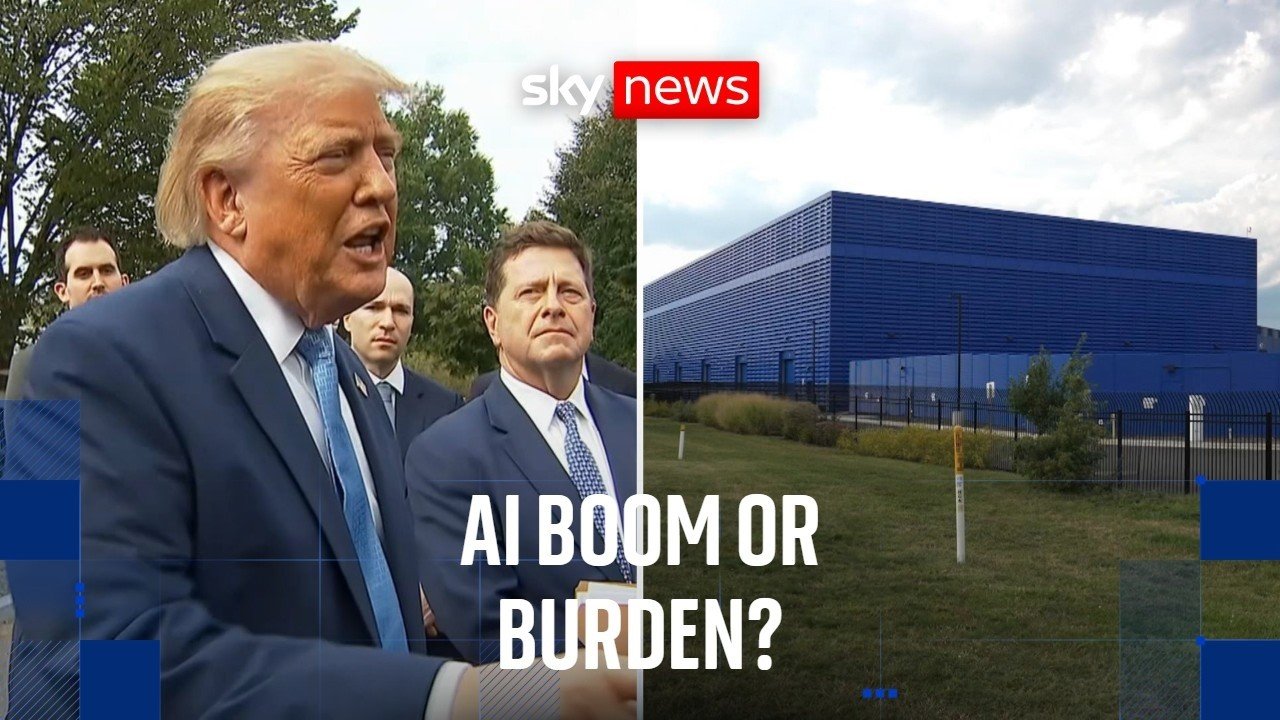 AI data centres championed by Trump are causing anger in the US