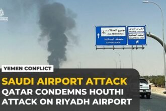 Qatar ‘strongly’ condemns Houthi attack on Saudi Arabia’s King Khalid airport