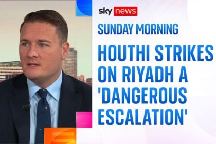 Fatal Houthi strikes on Riyadh a 'dangerous escalation', says defence secretary