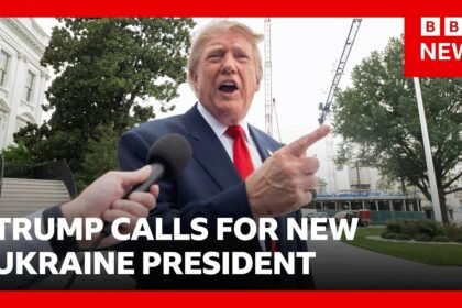 Why did Trump just call for a 'new president of Ukraine'? | BBC News