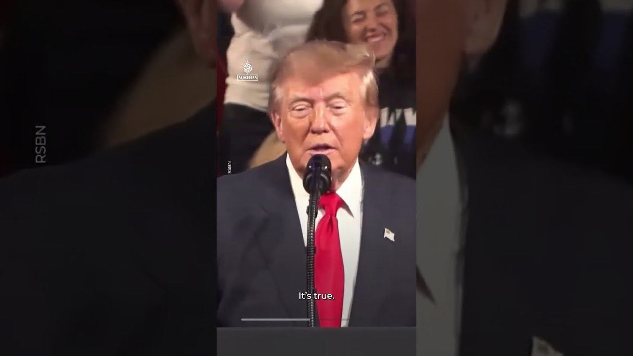 Trump’s brash remarks entertain crowd at midterm election rally in Tennessee | AJ #shorts