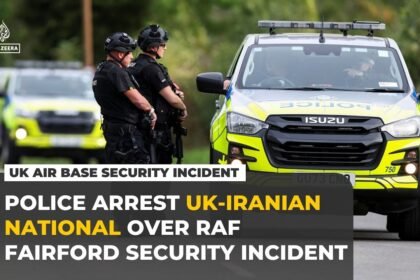 British police arrest UK-Iranian national over RAF Fairford airbase incident