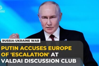 Putin accuses Europe of escalating tensions over Russia’s war on Ukraine