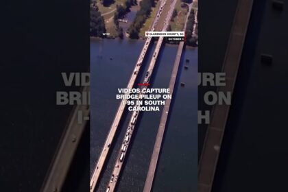 Videos capture bridge pileup on I-95 in South Carolina