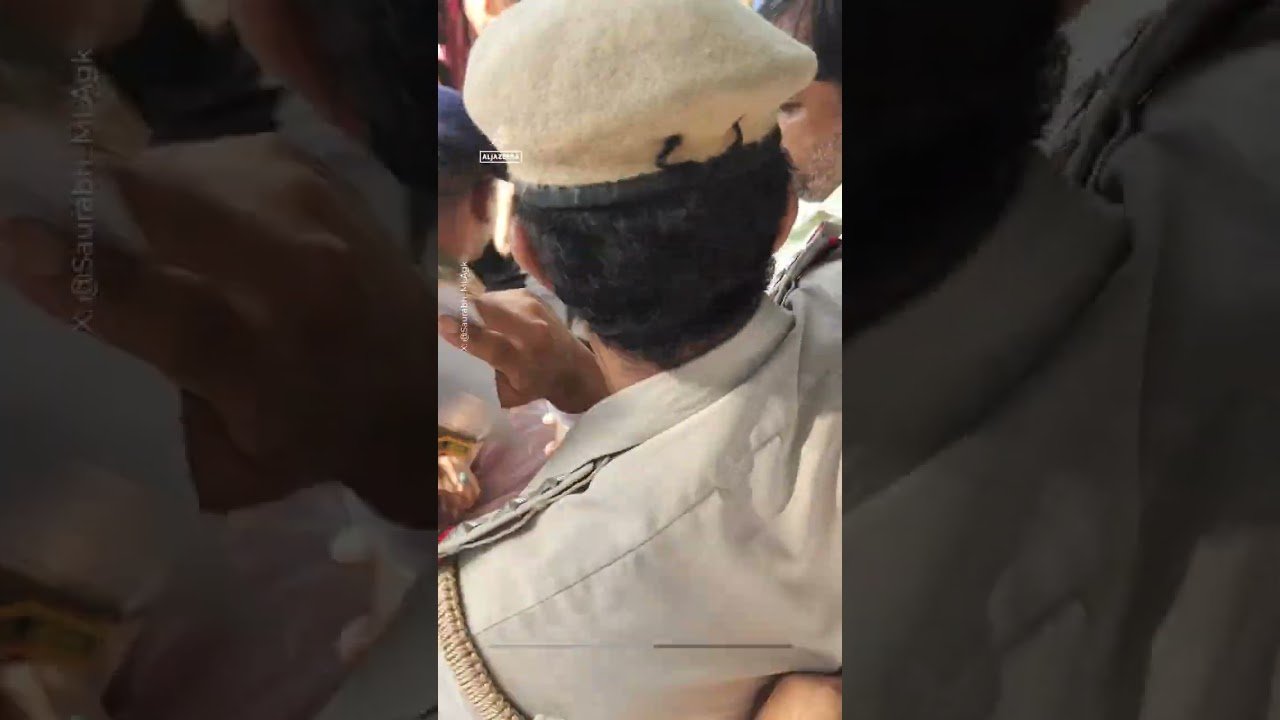 Indian police detain politicians at protests over election chief | #AJ shorts