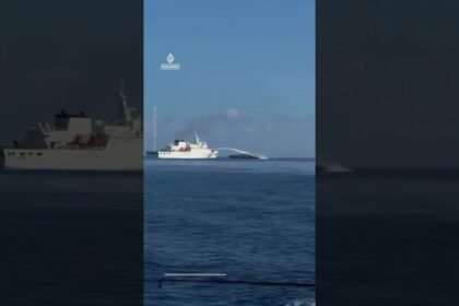 Taiwan Coast Guard confronts Chinese fishing boats in Dongsha waters