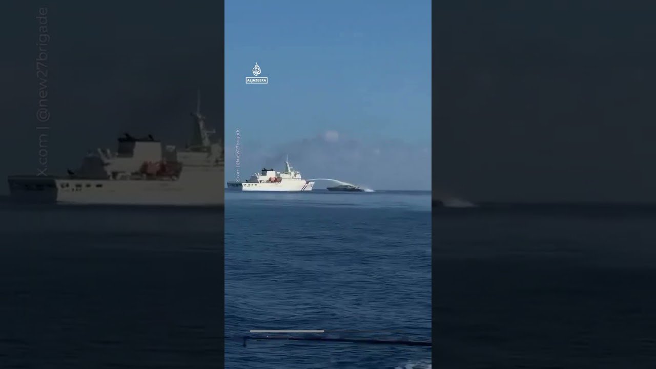 Taiwan Coast Guard confronts Chinese fishing boats in Dongsha waters