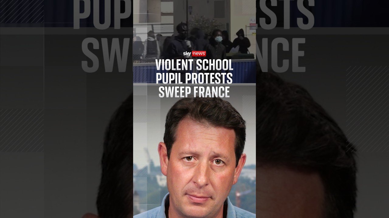 Violent school pupil protests sweep France
