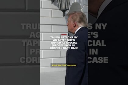 Trump attacks NY AG after she's tapped as special prosecutor in Cornell rape case