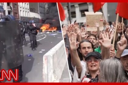 Protests erupt in Spain & France over housing costs & school conditions