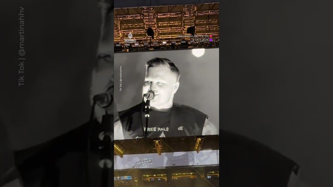 Singer Zach Bryan wears Free Palestine shirt at Gillette Stadium