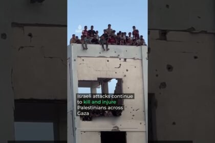 Palestinians gather for football amid Gaza’s ruins