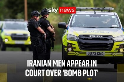 Two Iranian men appear in court over alleged bomb plot