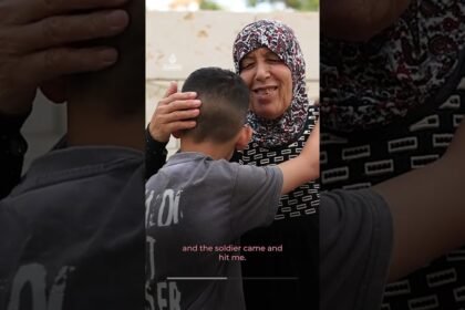 Al Jazeera speaks to Palestinian schoolboy from viral photograph | AJ #shorts