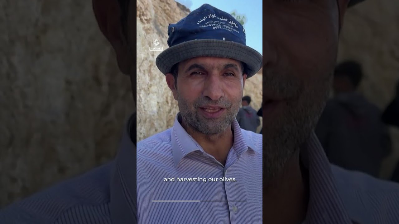 Israeli settlers attack Palestinian farmers during olive harvest