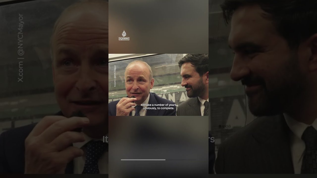 Mamdani, Irish PM play bingo, ‘split the G’ in New York | AJ #shorts