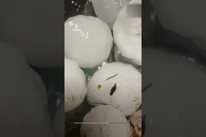 Widespread damage after huge hailstones pound Paraguay capital | AJ @shorts