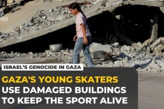 Gaza's young skateboarders turn war rubble into makeshift skate parks