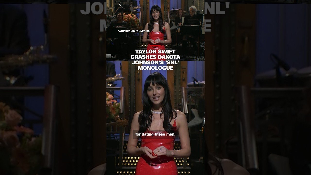 Taylor Swift crashes Dakota Johnson's 'SNL' monologue