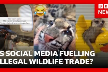 The truth behind viral social media videos of exotic animals | BBC News