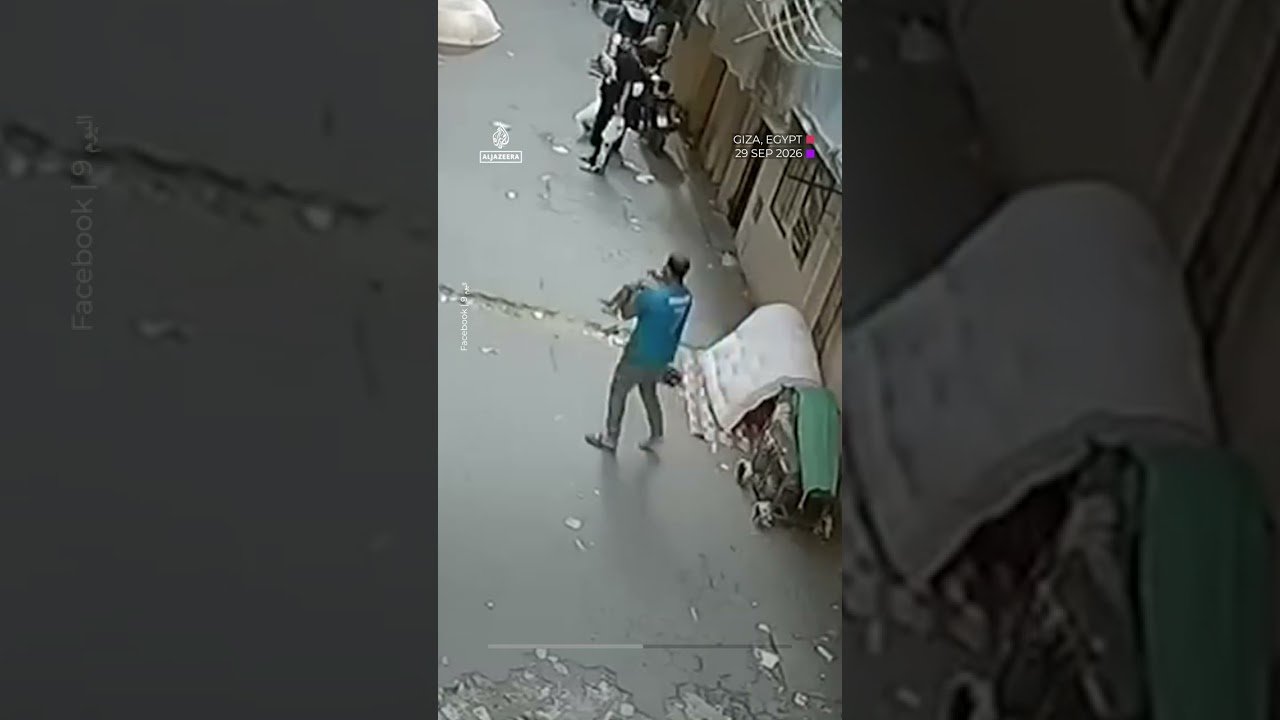 Man’s miraculous catch saves child after balcony fall in Egypt | AJ #shorts