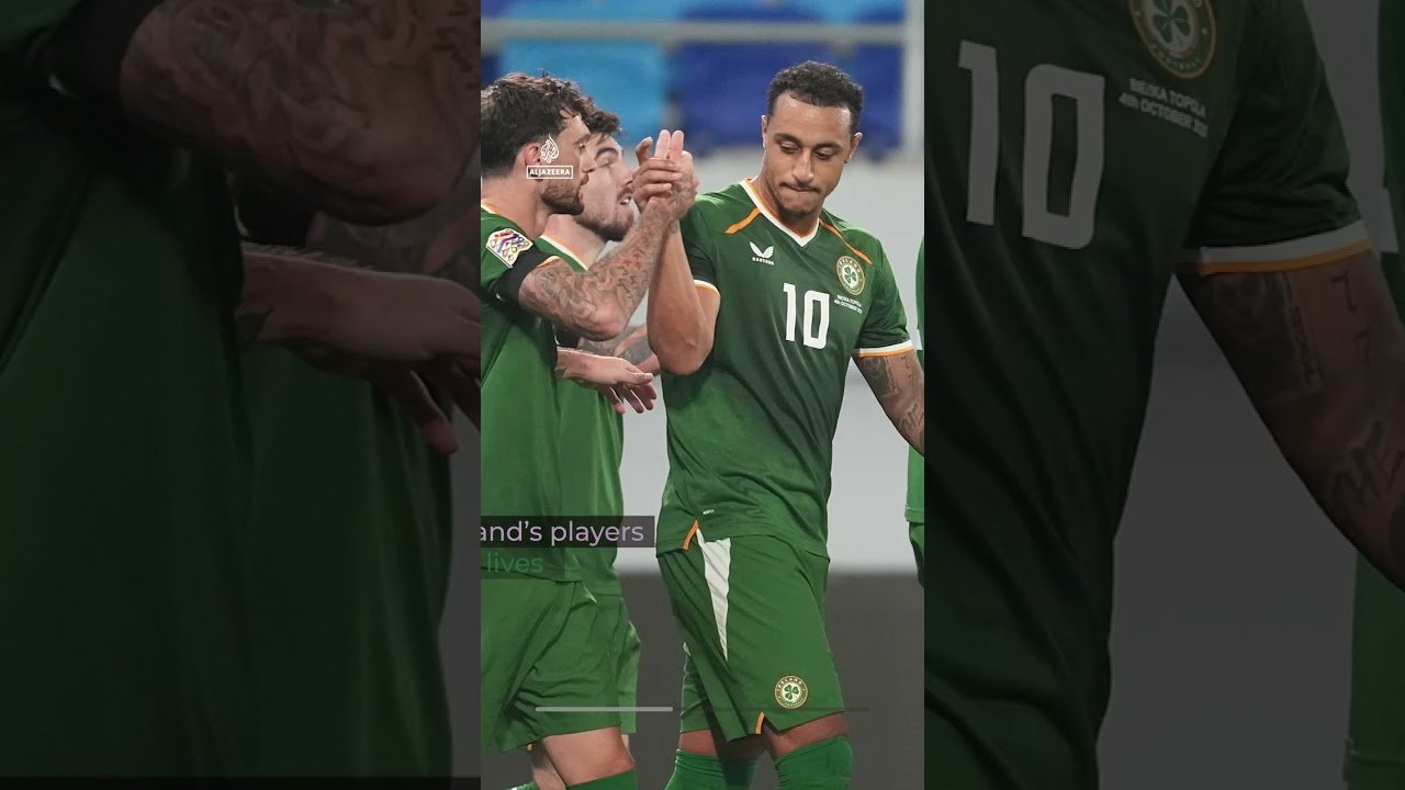 Spitting allegations as Ireland and Israel fight out ill-tempered draw | AJ #shorts