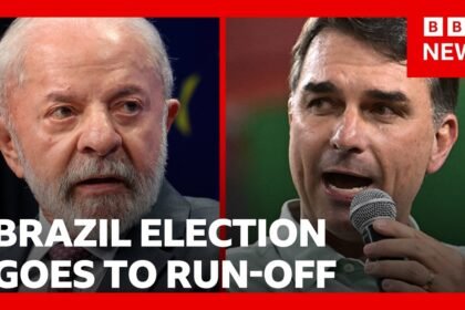 Brazil election goes to run-off as right-wing Flávio Bolsonaro wins first round | BBC News