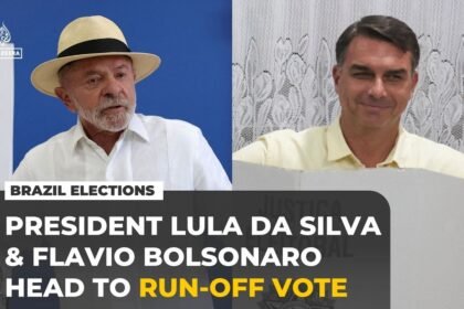 Brazil election: President Lula and Flavio Bolsonaro advance to run-off
