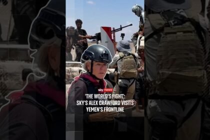 'The world's fight': Sky's Alex Crawford visits Yemen's frontline