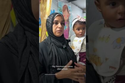 Gaza mothers seek breastfeeding support amid hunger and siege | AJ #shorts