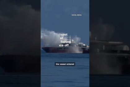 Taiwan Coast Guard and Chinese fishing boats face off at sea