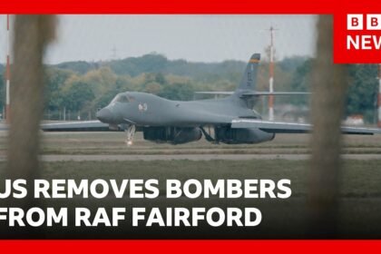 Why has the US removed all of its bombers from RAF Fairford? | BBC News