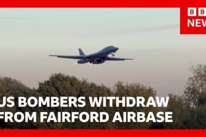 US bombers withdraw from Fairford airbase | BBC News