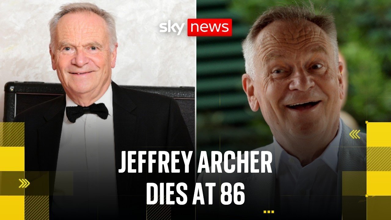 Author Jeffrey Archer died 'peacefully' at home