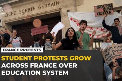 Student protests grow across France over education system