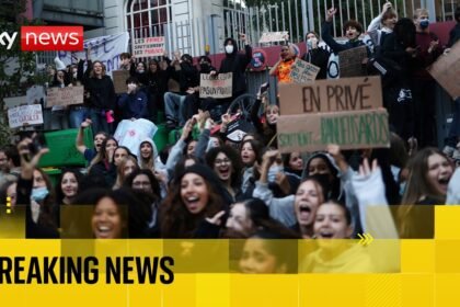 France braces for 'biggest' day of school protests after 5,000 arrested | Full Sky News coverage