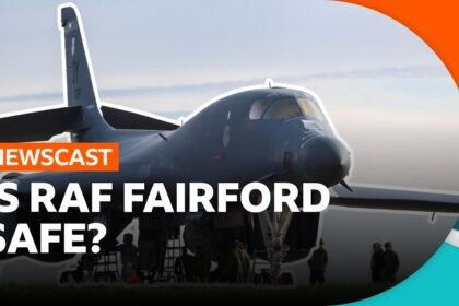 US bombers leave RAF Fairford: What happened after last week's major incident? | BBC Newscast